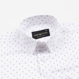 Meirox White Arrow Cotton Printed Shirt - John Ellies