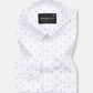 Meirox White Diamond Cotton Printed Shirt - John Ellies