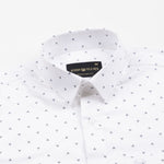 Meirox White Diamond Cotton Printed Shirt - John Ellies