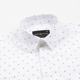 Meirox White Diamond Cotton Printed Shirt - John Ellies