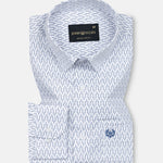 Meirox Blue Cotton Printed Shirt - John Ellies