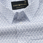 Meirox Blue Cotton Printed Shirt - John Ellies