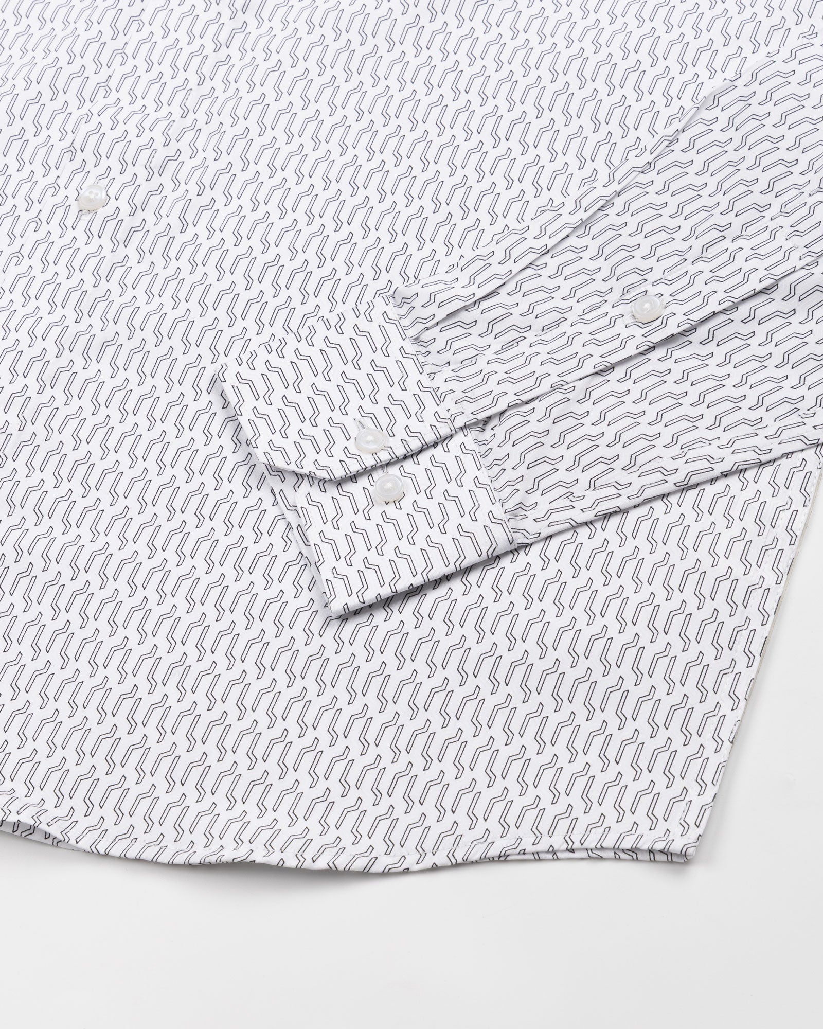 Meirox Black Cotton Printed Shirt - John Ellies