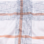 Davro Orange Check Textured Cotton Shirt - John Ellies