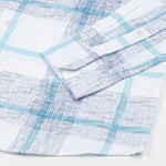 Davro Blue Check Textured Cotton Shirt - John Ellies