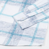 Davro Blue Check Textured Cotton Shirt - John Ellies