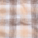 Qorlen Orange Check Linen Shirt - John Ellies