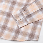 Qorlen Orange Check Linen Shirt - John Ellies