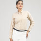 Strata Gold Stripes Oxford Cotton Women Shirt - John Ellies