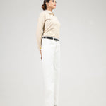 Strata Gold Stripes Oxford Cotton Women Shirt - John Ellies