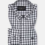 Qorlen Black Check Cotton Shirt - John Ellies