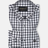 Qorlen Black Check Cotton Shirt - John Ellies