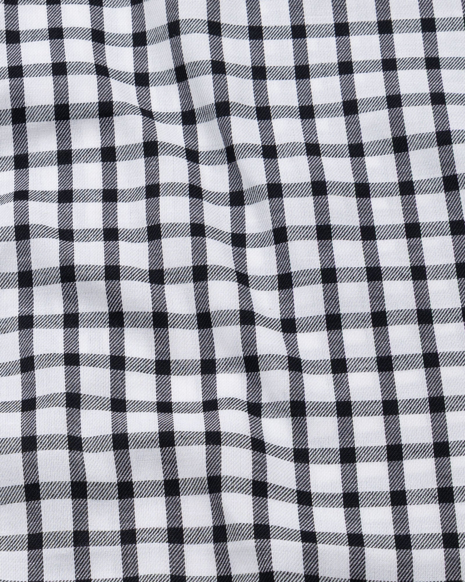 Qorlen Black Check Cotton Shirt - John Ellies