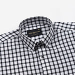 Qorlen Black Check Cotton Shirt - John Ellies