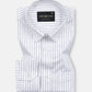 Gavin White Pin Stripe Cotton Shirt - John Ellies