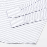Gavin White Dot Stripe Cotton Shirt - John Ellies
