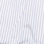Gavin White Double Line Stripe Cotton Shirt - John Ellies