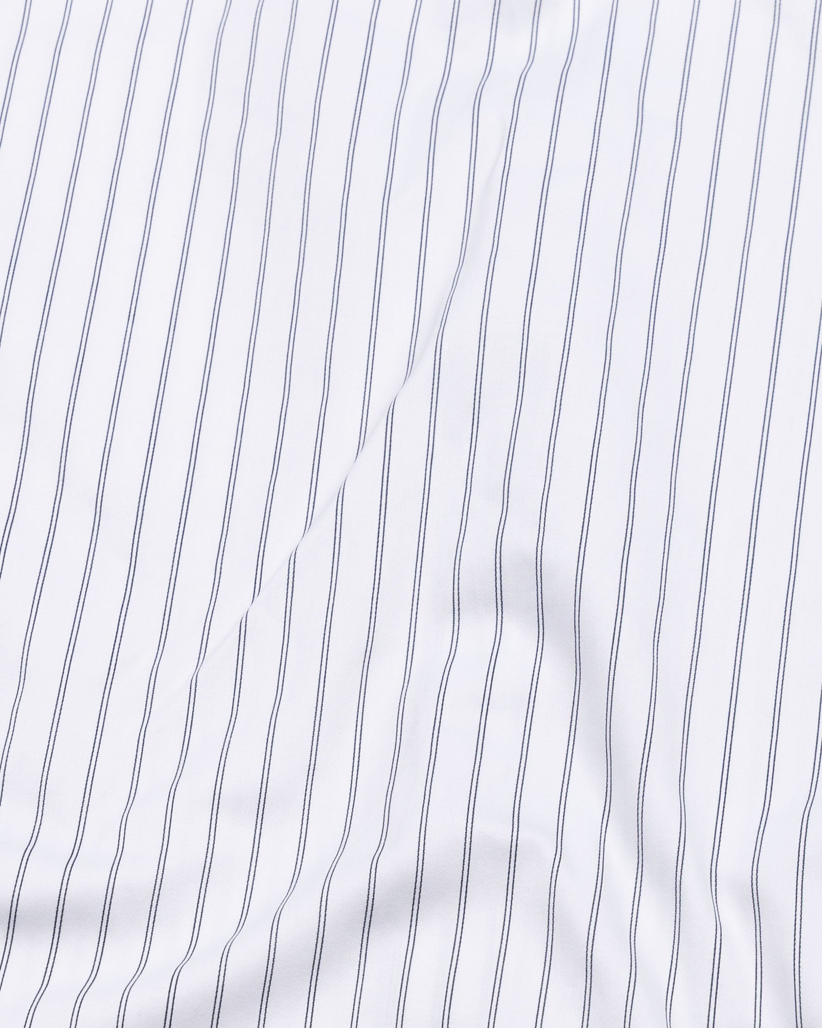 Gavin White Double Line Stripe Cotton Shirt - John Ellies