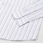 Gavin White Pencil Stripe Cotton Shirt - John Ellies