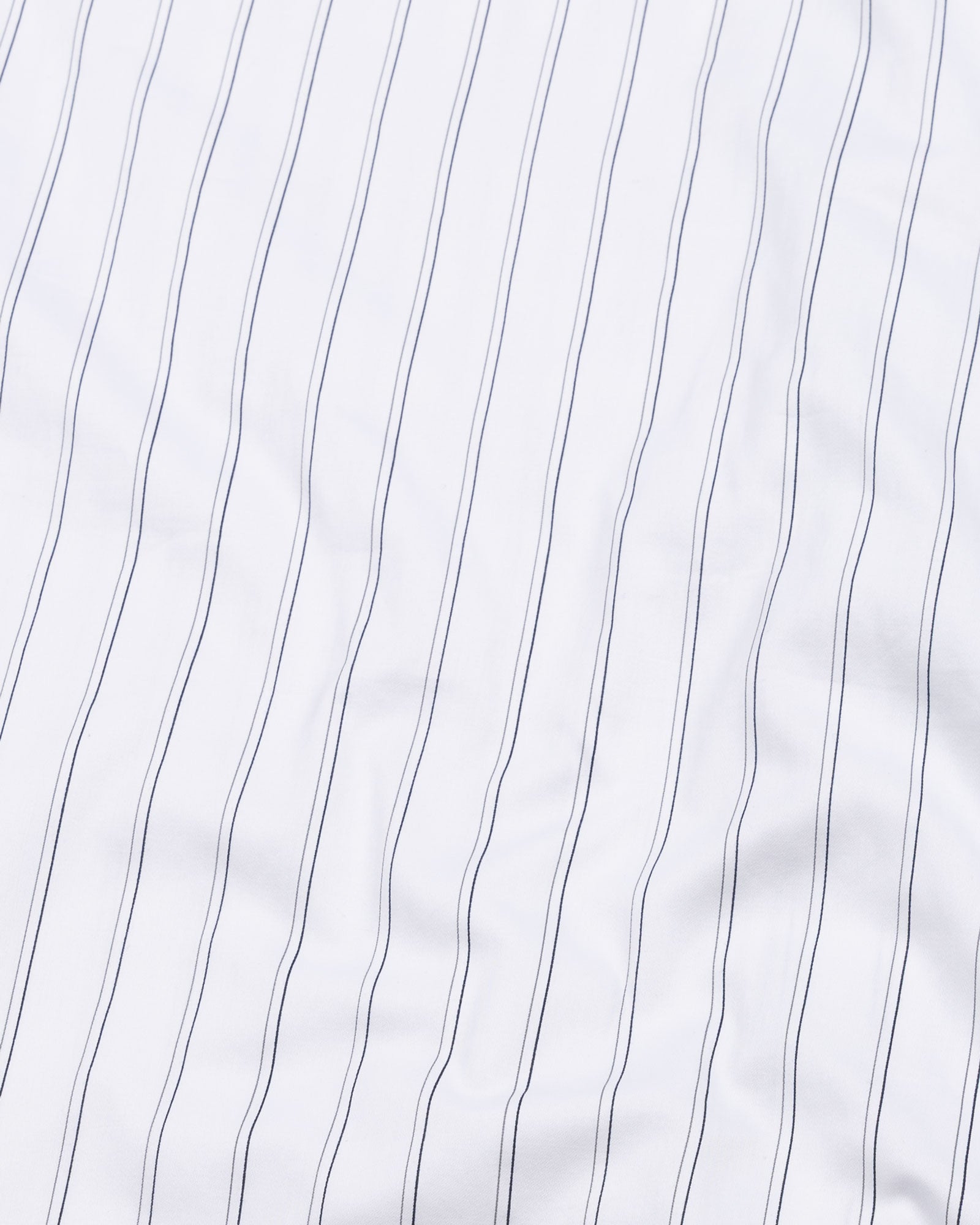 Gavin White Stripe Cotton Shirt - John Ellies