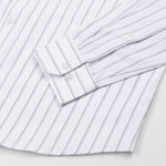 Gavin White Stripe Cotton Shirt - John Ellies