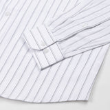 Gavin White Stripe Cotton Shirt - John Ellies