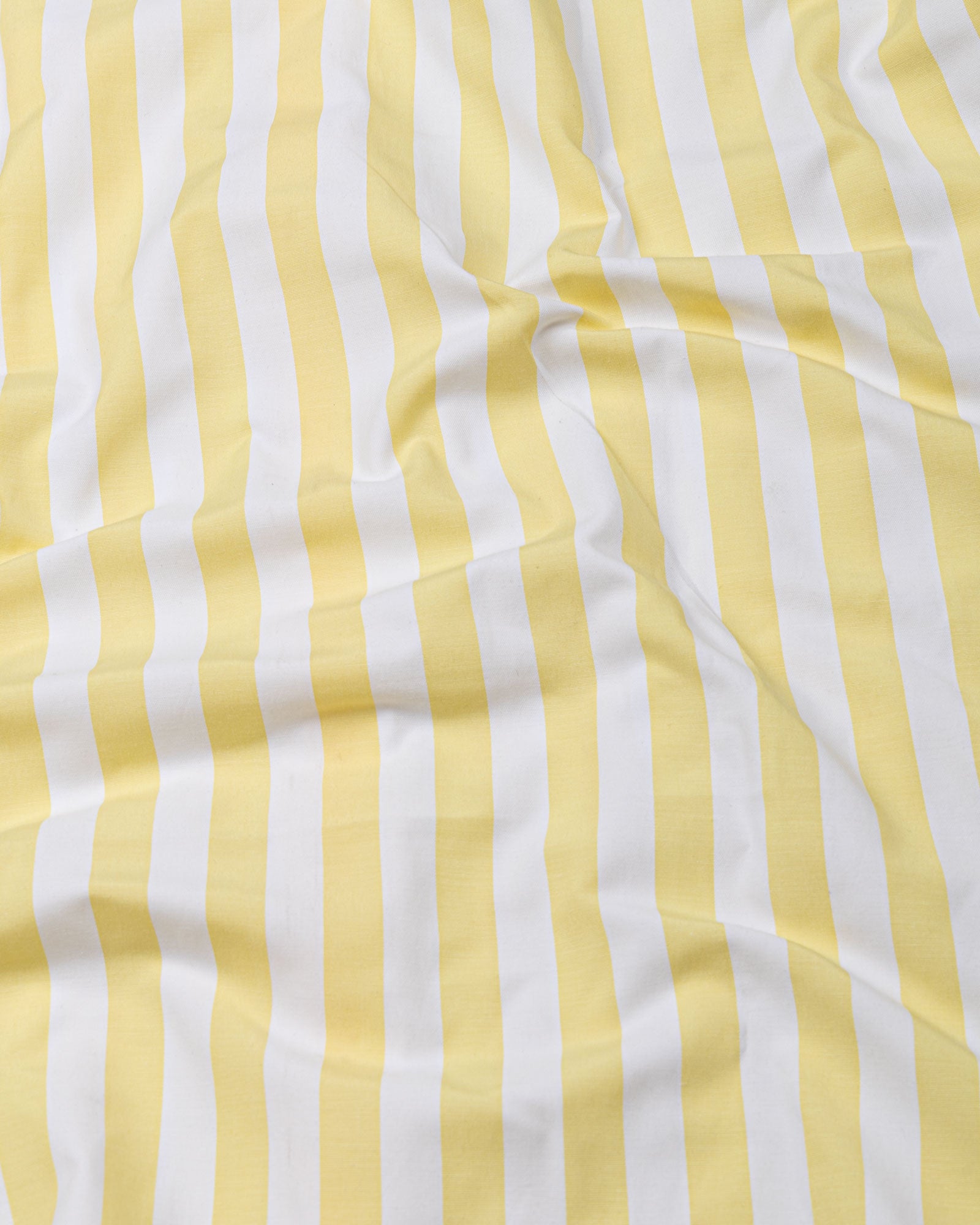 Ascents Yellow White Cuff Collar Cotton Stripes Shirt - John Ellies