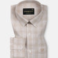 Voltra Brown Check Button Down Cotton Shirt - John Ellies
