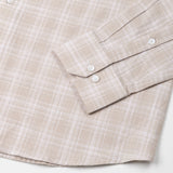 Voltra Brown Check Button Down Cotton Shirt - John Ellies