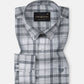 Stalwin Grey Check Button Down Linen Shirt - John Ellies