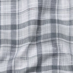 Stalwin Grey Check Button Down Linen Shirt - John Ellies