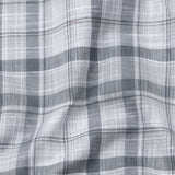 Stalwin Grey Check Button Down Linen Shirt - John Ellies