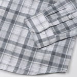 Stalwin Grey Check Button Down Linen Shirt - John Ellies