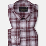 Stalwin Red Check Button Down Linen Shirt - John Ellies