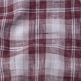 Stalwin Red Check Button Down Linen Shirt - John Ellies