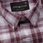 Stalwin Red Check Button Down Linen Shirt - John Ellies