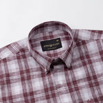 Stalwin Red Check Button Down Linen Shirt - John Ellies