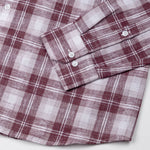 Stalwin Red Check Button Down Linen Shirt - John Ellies