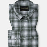 Stalwin Green Check Button Down Linen Shirt - John Ellies