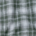 Stalwin Green Check Button Down Linen Shirt - John Ellies
