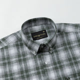Stalwin Green Check Button Down Linen Shirt - John Ellies