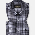 Orscub Black Check Linen Shirt - John Ellies