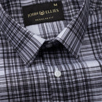 Orscub Black Check Linen Shirt - John Ellies