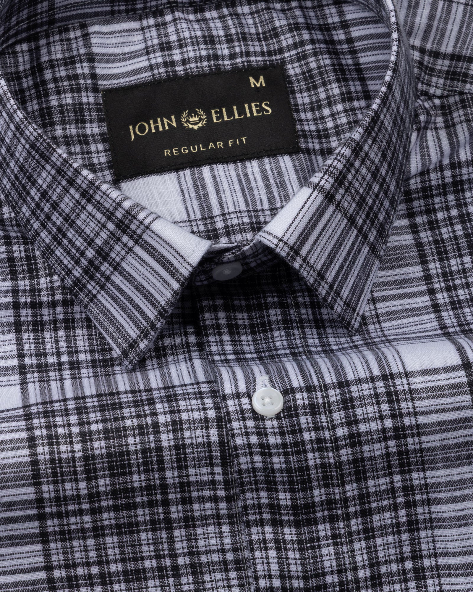 Orscub Black Check Linen Shirt - John Ellies