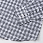 Allerow Grey Check Linen Shirt - John Ellies