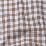 Allerow Brown Check Linen Shirt - John Ellies