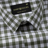 Allerow Green Check Linen Shirt - John Ellies
