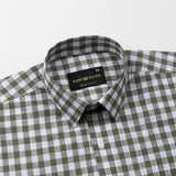 Allerow Green Check Linen Shirt - John Ellies