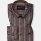 Werlise Brown Stripe Linen Shirt - John Ellies