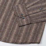 Werlise Brown Stripe Linen Shirt - John Ellies